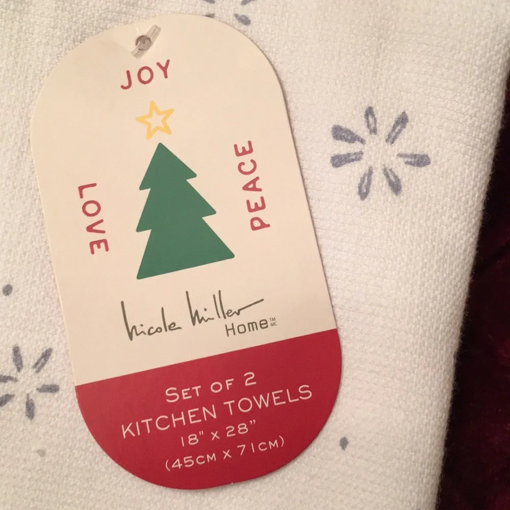 Set of Holiday dachshund kitchen towels
